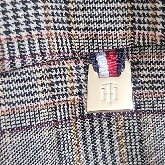 Tommy Hilfiger 14 womens fall crop stretchy plaid pull on pants - Picture 5 of 11